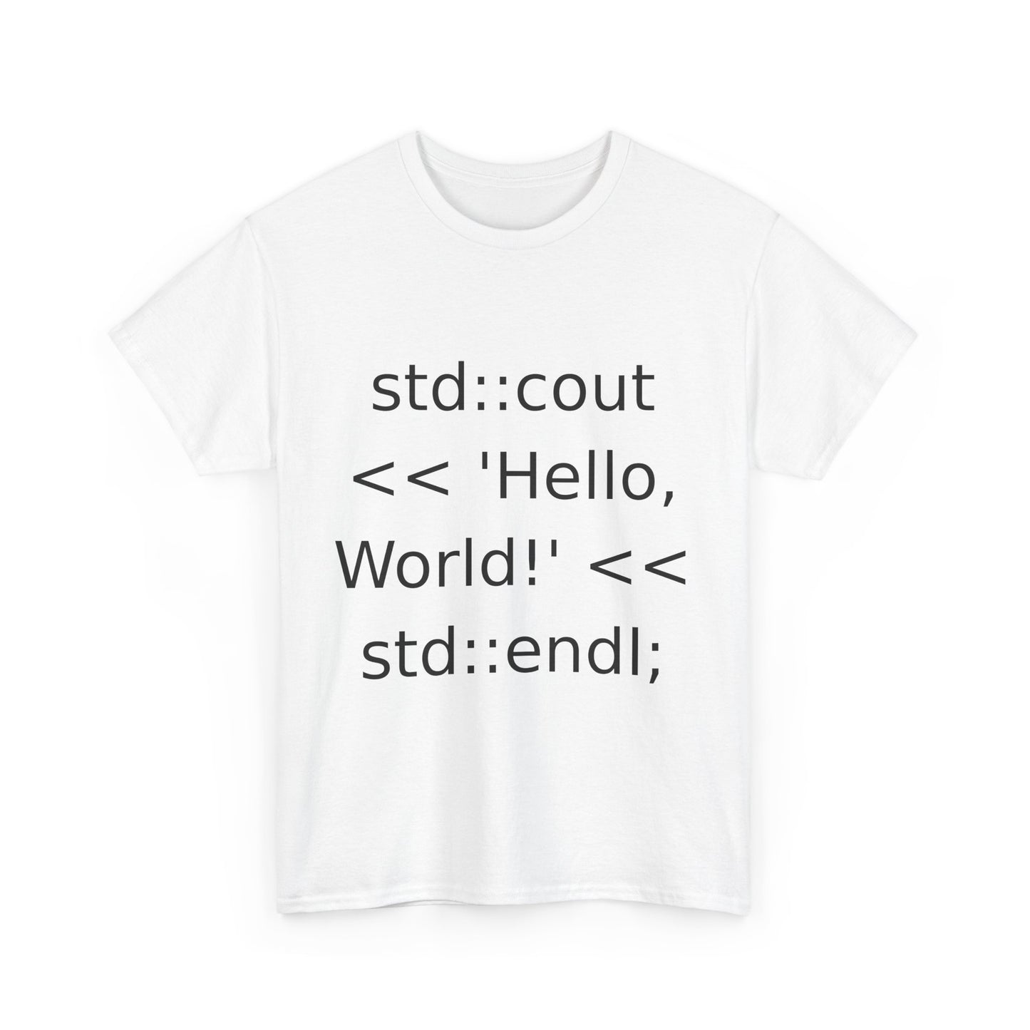 C++ Cout Hello World T-Shirt