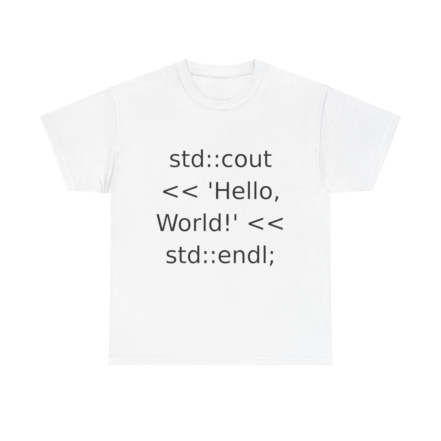 C++ Cout Hello World T-Shirt