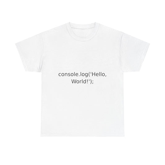 JavaScript Console Log T-Shirt