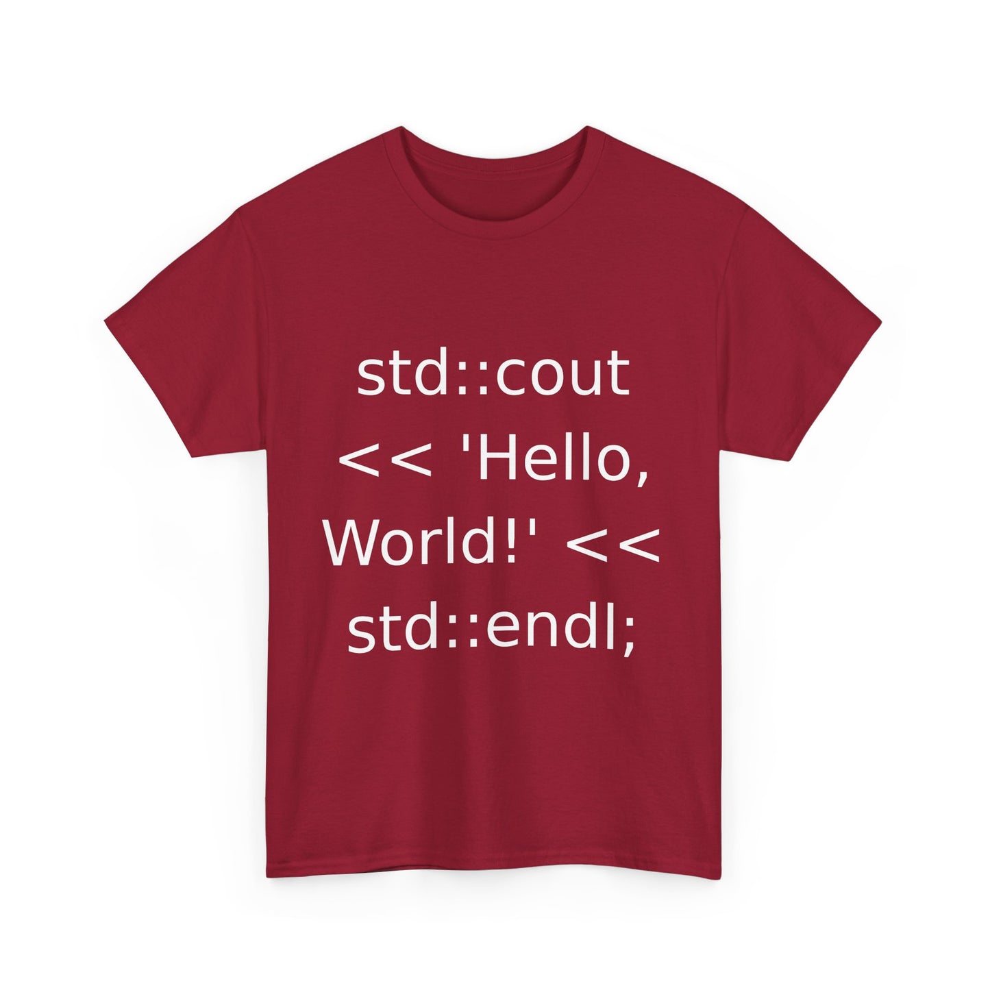 C++ Cout Hello World T-Shirt